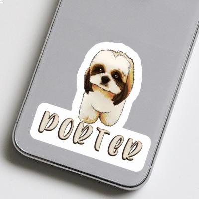 Shih Tzu Sticker Porter Notebook Image