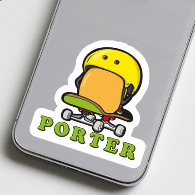 Sticker Porter Skateboard Egg Image