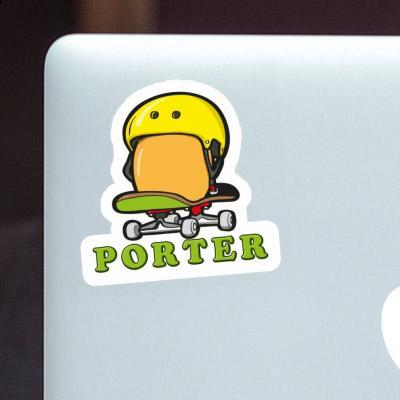 Sticker Porter Skateboard-Ei Image