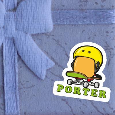 Sticker Porter Skateboard Egg Image