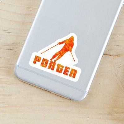 Sticker Porter Skier Gift package Image