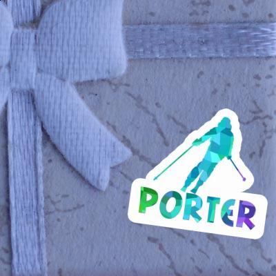 Autocollant Porter Skieuse Image