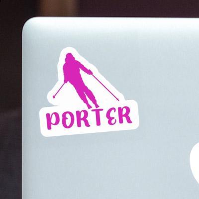 Sticker Porter Skier Image
