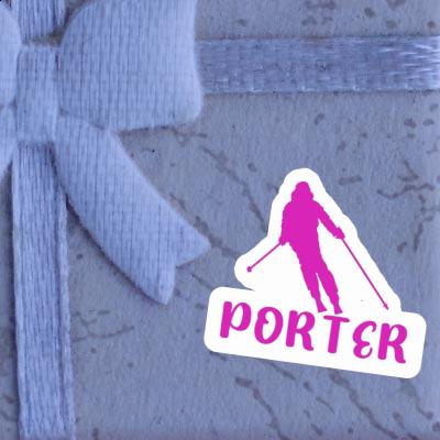 Sticker Porter Skier Notebook Image