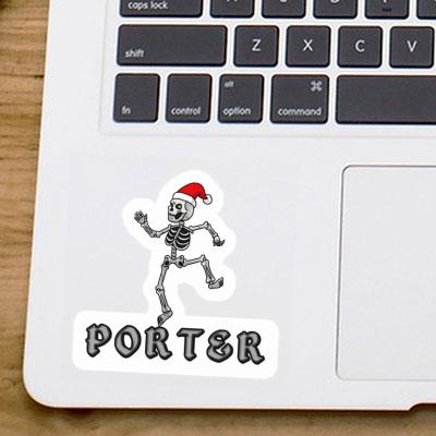 Sticker Porter Skull Gift package Image