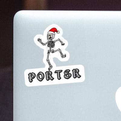 Sticker Porter Skull Gift package Image