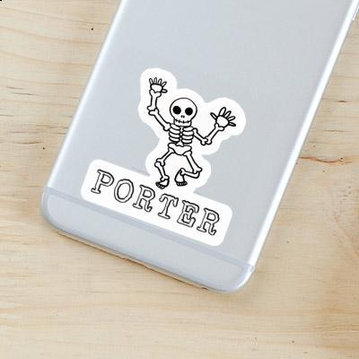 Skeleton Sticker Porter Notebook Image