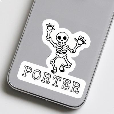 Skeleton Sticker Porter Notebook Image