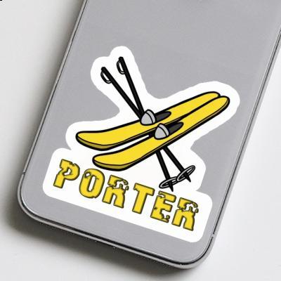 Sticker Ski Porter Notebook Image