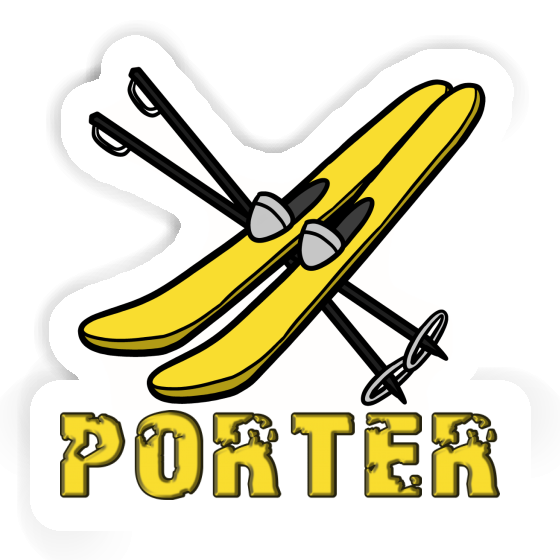 Aufkleber Porter Ski Laptop Image