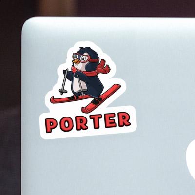 Skifahrerin Sticker Porter Gift package Image