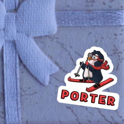 Sticker Porter Skier Image