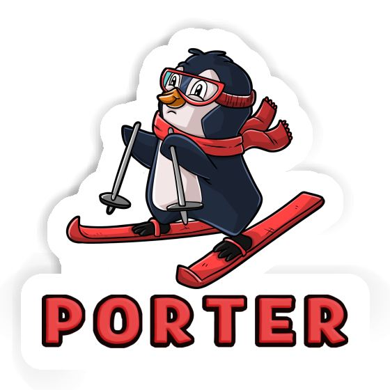 Sticker Porter Skier Gift package Image
