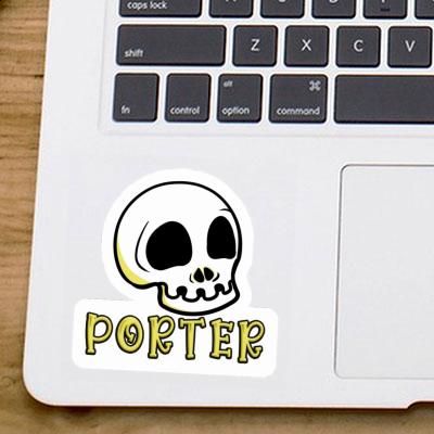 Sticker Totenkopf Porter Notebook Image