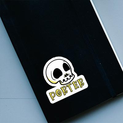 Aufkleber Porter Totenkopf Gift package Image