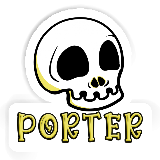 Aufkleber Porter Totenkopf Gift package Image