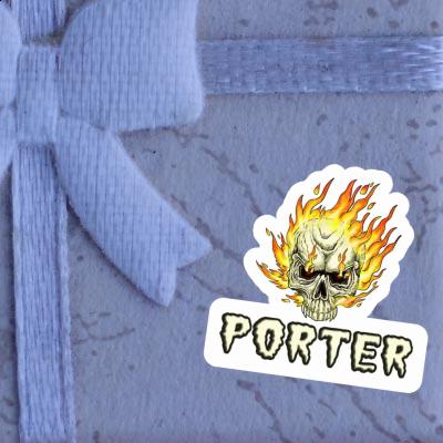 Porter Aufkleber Totenkopf Gift package Image
