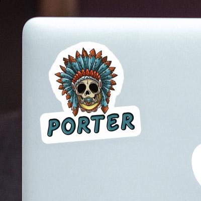 Porter Aufkleber Baby Totenkopf Laptop Image