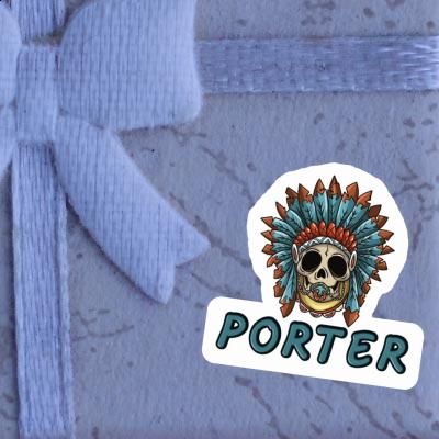 Porter Aufkleber Baby Totenkopf Image