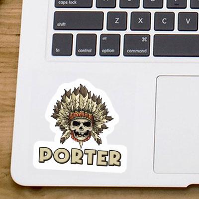 Kids Skull Sticker Porter Laptop Image