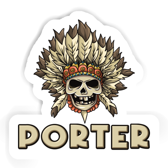 Sticker Skull Porter Image