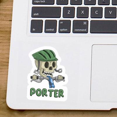 Porter Sticker Bicycle Rider Laptop Image