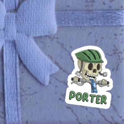 Aufkleber Fahrradfahrer Porter Gift package Image