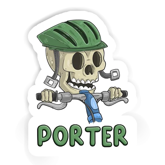 Porter Sticker Bicycle Rider Laptop Image