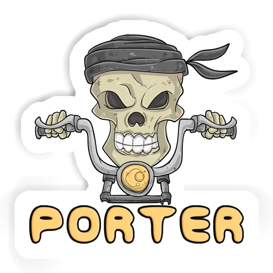 Porter Sticker Motorbike Rider Notebook Image