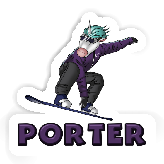 Autocollant Porter Snowboardeuse Image