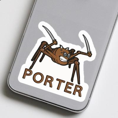 Spider Sticker Porter Notebook Image