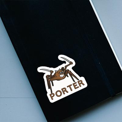 Kampfspinne Aufkleber Porter Laptop Image