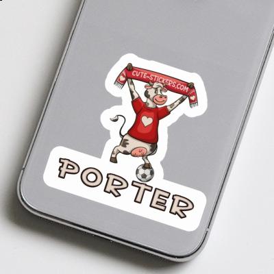 Sticker Porter Cow Image