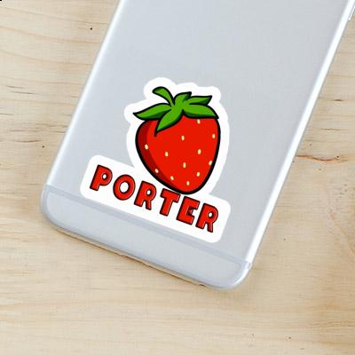 Aufkleber Erdbeere Porter Laptop Image