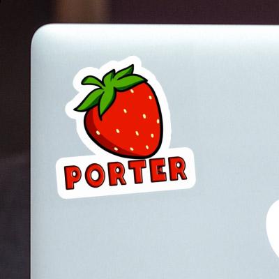 Aufkleber Erdbeere Porter Gift package Image