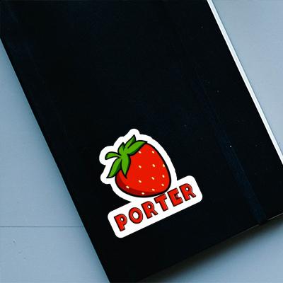 Aufkleber Erdbeere Porter Notebook Image