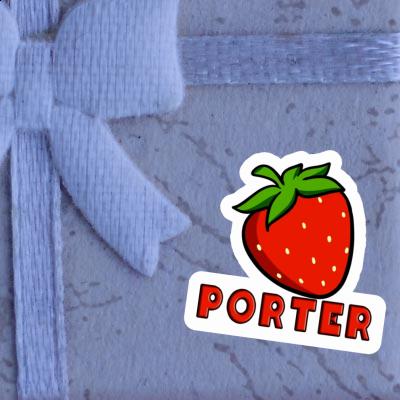 Autocollant Fraise Porter Image