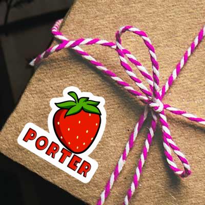 Sticker Strawberry Porter Laptop Image