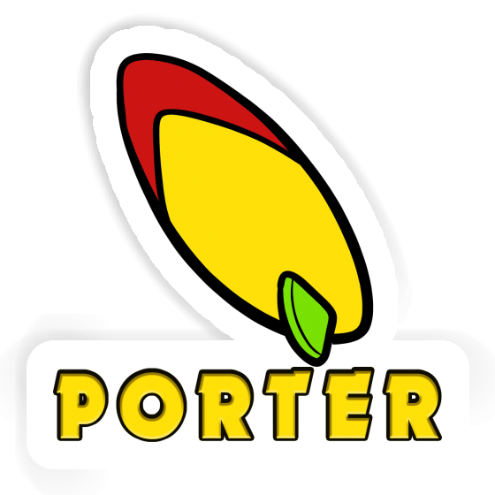 Sticker Porter Surfboard Notebook Image