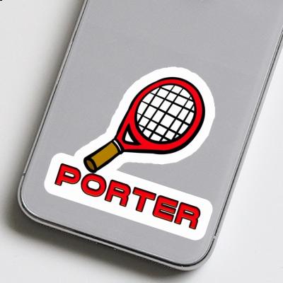 Sticker Tennis Racket Porter Notebook Image