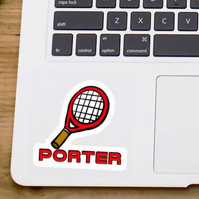 Tennisschläger Sticker Porter Notebook Image