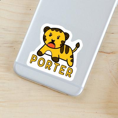 Porter Sticker Baby Tiger Notebook Image