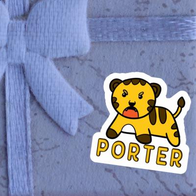 Porter Sticker Baby Tiger Gift package Image