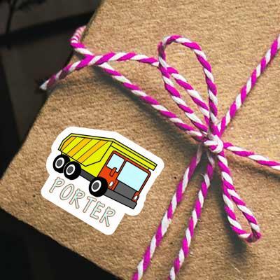 Sticker Dump Truck Porter Gift package Image