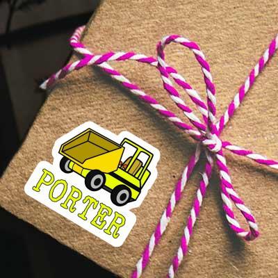 Sticker Front Tipper Porter Gift package Image