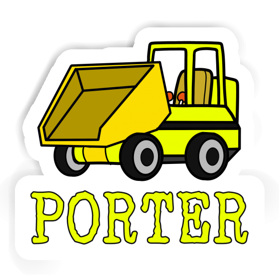 Sticker Front Tipper Porter Gift package Image