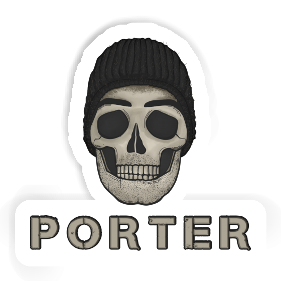 Sticker Porter Skull Laptop Image