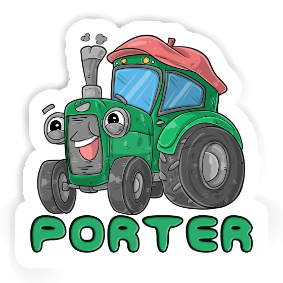 Porter Sticker Tractor Laptop Image