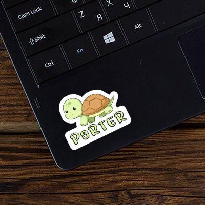 Sticker Turtle Porter Laptop Image