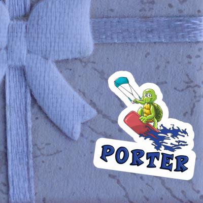 Sticker Kitesurfer Porter Notebook Image